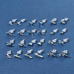 2 Paar Ohrstecker aus Legierung für Damen&nbsp;EJEW-FS0001-27C