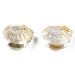 Perle di vetro verniciate a spruzzo trasparente&nbsp;GLAA-N035-033-D01