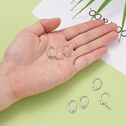 Orecchini a monachella in argento sterling placcato rodio anti-ossidazione&nbsp;STER-K168-022P