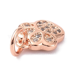 Adornos de latón micropavé de circonia cúbica&nbsp;ZIRC-C022-22RG