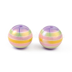 Placcatura uv perle di resina iridescente arcobaleno&nbsp;RESI-I048-01F