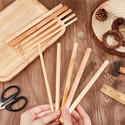 10 bâtonnet en bois en forme de L&nbsp;DIY-OC0012-46