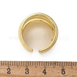 Mehrschichtige Manschettenfingerringe aus Messing&nbsp;RJEW-C120-03G