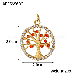 Pendentifs en acier inoxydable 304 micro pavés de zircones cubiques&nbsp;STAS-OY005-96G