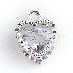 Charms de la aleación del corazón&nbsp;X-ZIRC-R007-043A-02