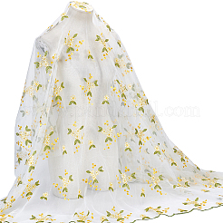 Blumenmuster Polyester Spitzenstoff&nbsp;DIY-WH0061-021B