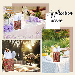 8 stücke 2 arten rotro rose blume drucken papier verpackung tragetaschen&nbsp;ABAG-BBC0001-32