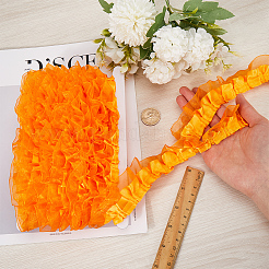Ruban de bordure en dentelle plissée en polyester à 10 couches de 2 m&nbsp;DIY-GF0008-89A