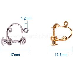 Messingschraube Klippohrring-Wandler&nbsp;KK-PH0021-02M