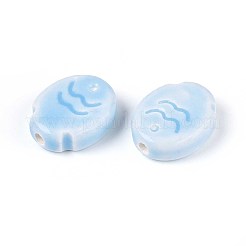 Porcellana fatti a mano perline di ceramica&nbsp;PORC-T133-24C