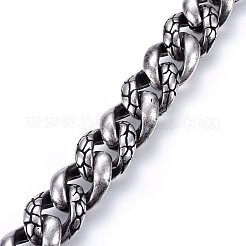 Bracelets en acier inoxydable 304&nbsp;BJEW-L631-18AS