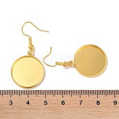 Ganci per orecchini in ferro per placcatura a cremagliera&nbsp;EJEW-D091-01E-G