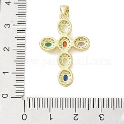 Pendentifs en laiton plaqué or véritable 18k&nbsp;KK-A209-07A-G