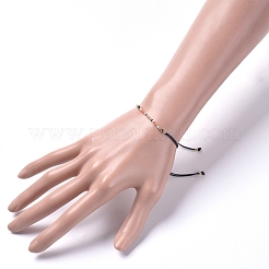 Braccialetti di perline intrecciati regolabili&nbsp;BJEW-JB04853-06