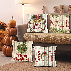 Ensemble de housses de coussin de personnalisation de toile de jute&nbsp;AJEW-WH0124-019