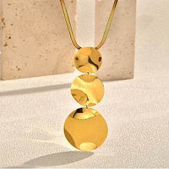 Collana da donna con ciondolo a catena piatta a serpente in acciaio inossidabile 304&nbsp;WG4CB9D-02