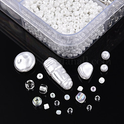 Kit per la creazione di gioielli fai da te in 10 stile ABS e perline acriliche&nbsp;DIY-N0012-05K