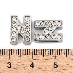 Lega fascini dello scorrevole iniziali con un grado di strass&nbsp;ALRI-R032-N-FF