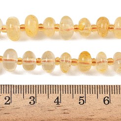 Fili di perle di citrino naturale riscaldate&nbsp;G-RM250109-A6