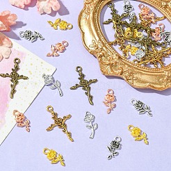 30 pz 6 stili pendenti in lega di stile tibetano&nbsp;FIND-YW0005-08
