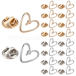 20 broche à revers antireflet en alliage 2 couleurs&nbsp;JEWB-AR0001-24A