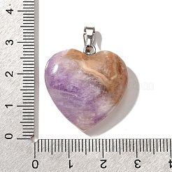 Natürliche Amethyst-Spitzenachat-Anhänger&nbsp;G-A244-08D