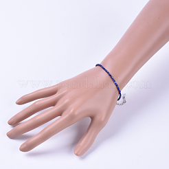 Lapis Lazuli Perlen Armbänder&nbsp;BJEW-JB04555-01