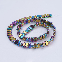 Chapelets de perles en hématite synthétique sans magnétiques&nbsp;G-J382-4x8x2mm-A