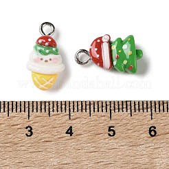 Pendentifs de noël en résine opaque&nbsp;RESI-I352-01P-02