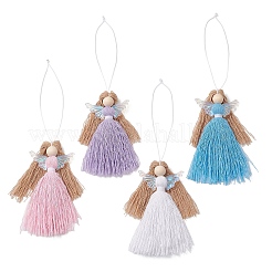 Pendentifs anges en polyester et verre&nbsp;HJEW-JM04648