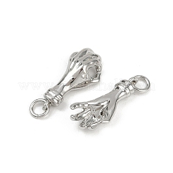 Ottone micro spianare pendenti zirconi&nbsp;KK-C093-01E-P