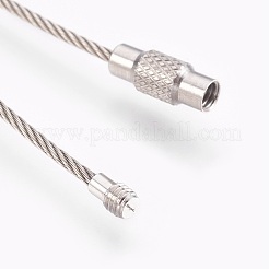 Fabrication de bracelets enroulés en acier inoxydable 304 résistant au ternissement&nbsp;BJEW-I267-004B