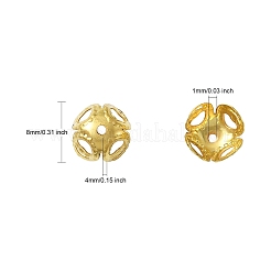 Ausgefallene Perlenkappen aus Eisen&nbsp;X-ZX-E003Y-G