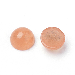 Natürliche weiße Jade Cabochons&nbsp;G-R416-6mm-55