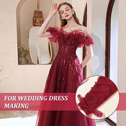 Mesh-Brautkleid-Reißverschluss-Ersatz&nbsp;DIY-WH0496-06C