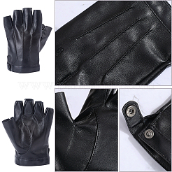 Guanti mezze dita in pelle pu&nbsp;AJEW-CL0003-32