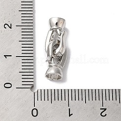 Messing Micro Pave klare Zirkonia Falte über Verschlüsse&nbsp;KK-H483-01P
