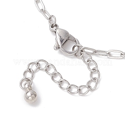 Bracelets à chaîne trombone en acier inoxydable 304 pour femmes&nbsp;BJEW-JB12535