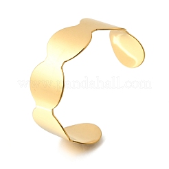 Offene Manschettenarmreifen aus 304 Edelstahl&nbsp;BJEW-S172-02G