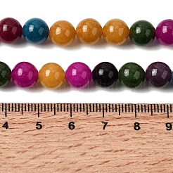 Natürliche weiße Jade perlen Stränge&nbsp;G-H348-8mm-03