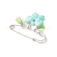 Spilla con ciondolo a forma di farfalla in acrilico con fiore&nbsp;JEWB-BR00191