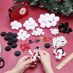 Kits de décorations de bonhomme de neige de Noël à faire soi-même&nbsp;DIY-SP0006-31