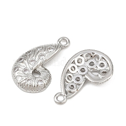 Pendentifs avec zircon cubiques à micro-pavés en laiton&nbsp;KK-K407-46F-P