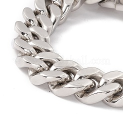 Bracciale con catene a maglie in acciaio inossidabile 304 anti-ossidazione per donna&nbsp;BJEW-E107-10P