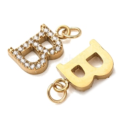 Acero inoxidable 304 con dijes de rhinestone de cristal.&nbsp;RB-CBA5270-11G-B