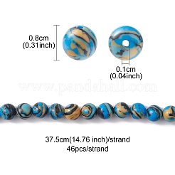 Synthetik Malachit Perlen Stränge&nbsp;G-YW0001-55C