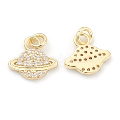 Messing klare Zirkonia Charms&nbsp;ZIRC-B010-16G