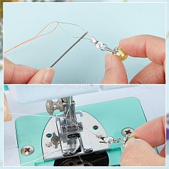20 Stück 10 Farben ABS-Imitationsperle runder Perleneinfädler&nbsp;DIY-AB00058