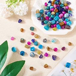100 Stück 5 Farben natürliche Achatperlen&nbsp;G-TA0002-51