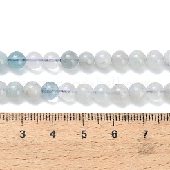 Natürliche Aquamarin Perlen Stränge&nbsp;X-G-F826-B01-6mm